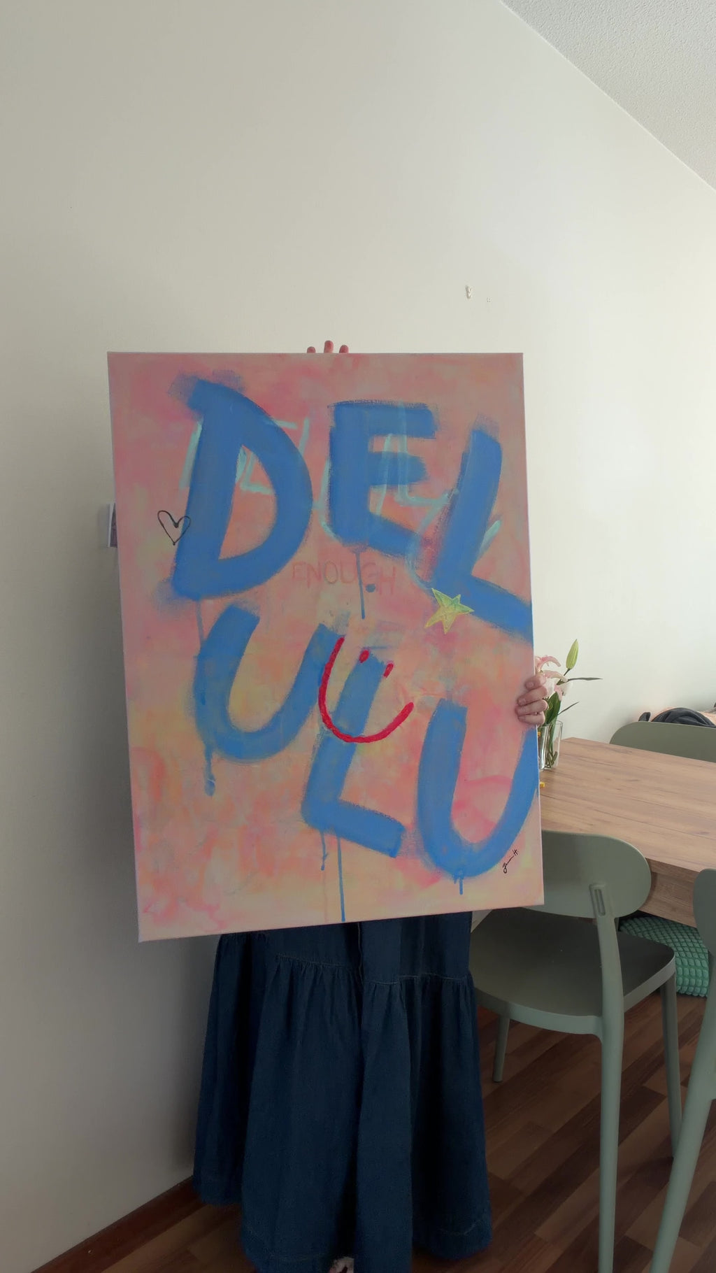 DELULU Enough - Abstract painting