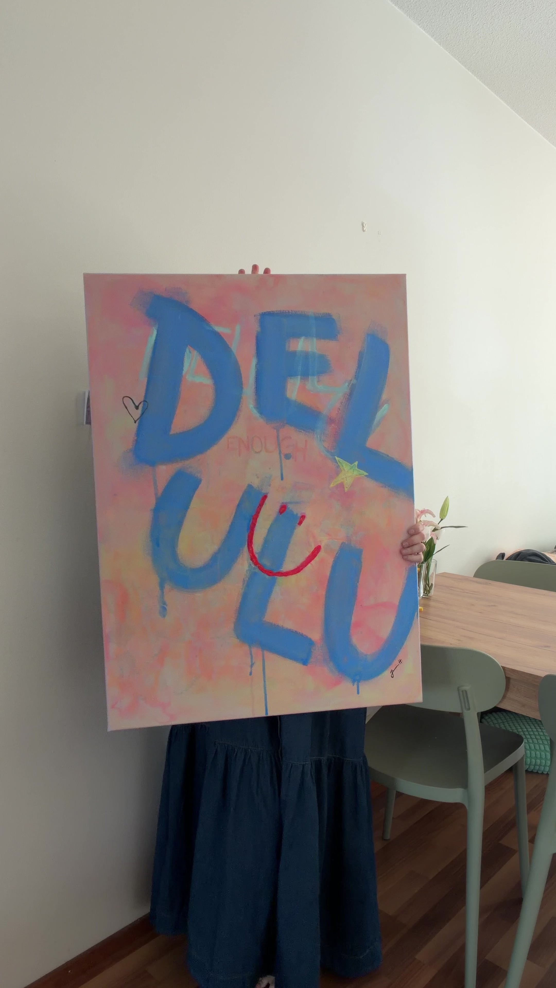 DELULU Enough - Abstract painting